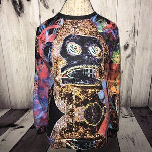Beloved Sweatshirt Crazy Monkey Hand Cut & Sewn Made In USA Shirt Small